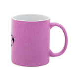 Glitter mug Football hearts 2