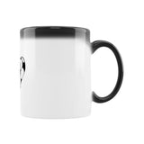 Zaubertasse mit Fußball-Herzchen in Schwarz 2