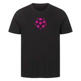 HigherBlanks Premium T-Shirt Fußball Ball in Pink 1