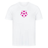 HigherBlanks Premium T-Shirt Fußball Ball in Pink 2