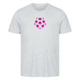 HigherBlanks Premium T-Shirt Fußball Ball in Pink 5