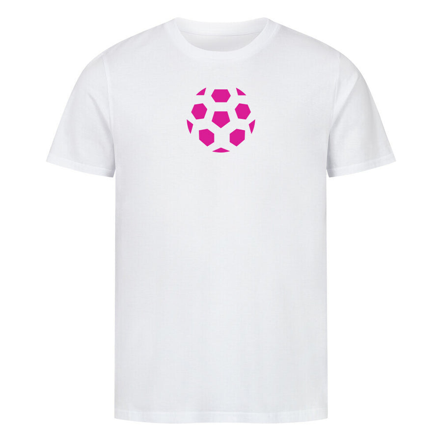 Premium Bio-Shirt Fußball in Pink