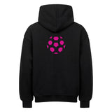 VACANCY Oversized Hoodie - Mit Taschendruck Fußball Ball in Pink 1