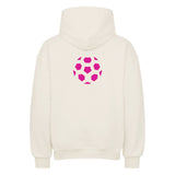 VACANCY Oversized Hoodie - Mit Taschendruck Fußball Ball in Pink 3
