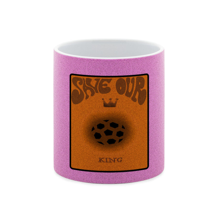 Glitzer-Tasse Save our King