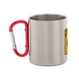 Stainless steel mug with carabiner Save our King 3