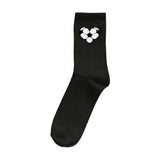 Socken mit Fußball-Herzchen in Schwarz 3