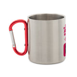 Stainless steel mug with carabiner Honey, what was that offside again? 3