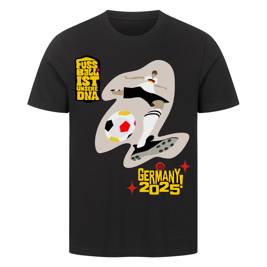 HigherBlanks Premium T-Shirt Fußball Schoß mit Rechts