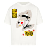 VACANCY Oversized-Shirt Fußball Schoss mit Rechts 2