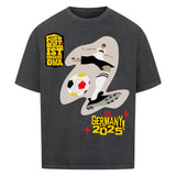 VACANCY Oversized-Shirt Fußball Schoss mit Rechts 6