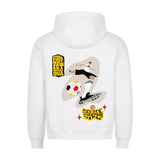 HigherBlanks Premium Hoodie Fußballschoß mit Rechts 2