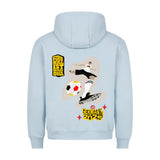HigherBlanks Premium Hoodie Fußballschoß mit Rechts 3