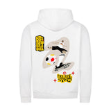 Klassischer Kapuzenpullover mit Reißverschluss Unisex Fußball Schoß mit rechts 1