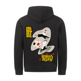 Premium Bio-Kapuzenpullover Fußballschoss mit Rechts 1