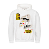 Klassischer Hoodie – Rückseitiger Taschenprint Fußball Schoß mit Rechts 2