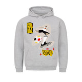 Klassischer Hoodie – Rückseitiger Taschenprint Fußball Schoß mit Rechts 3