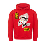 Klassischer Hoodie – Rückseitiger Taschenprint Fußball Schoß mit Rechts 4