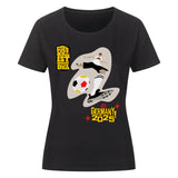 Klassisches Bio-Shirt für Damen: Fußball, Schoß mit Rechts 1