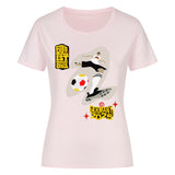 Klassisches Bio-Shirt für Damen: Fußball, Schoß mit Rechts 5