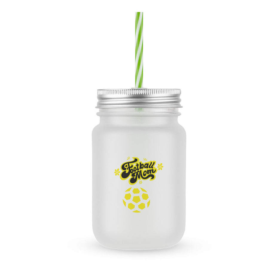 Einmachglas Mason Jar Football Mom