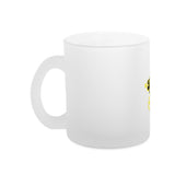Glas-Tasse satiniert Football Mom 3