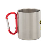 Stainless Steel Mug with Carabiner Football Mom 3