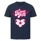 HigherBlanks Premium T-Shirt Football Mom Fußball Herzchen 3