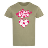 Klassisches Bio-Shirt Football Mom Fußball Herzchen 3