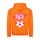 Klassischer Kapuzenpullover mit Reißverschluss, Unisex, Fußball-Mama, Herzchen 6