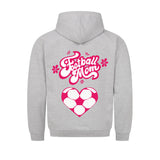 Klassischer Hoodie Fußball-Mama Herzchen 4