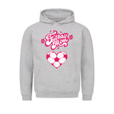 Classic Hoodie - Mit Taschendruck Football Mom Fußball Herzchen 1