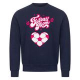 HigherBlanks Premium Sweatshirt Football Mom Fußball Herzchen 2