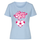 Premium Bio T-Shirt Damen Fussball Mama Fussball Herzchen 3