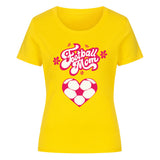 Premium Bio T-Shirt Damen Fussball Mama Fussball Herzchen 4