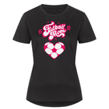 Sport T-Shirt Damen Football Mom Fußball Herzchen 2