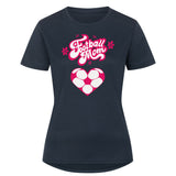 Sport T-Shirt Damen Football Mom Fußball Herzchen 3