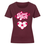 Klassisches Bio-Shirt Damen Football Mama Fußball Herzchen 6