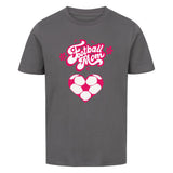 Premium Bio-T-Shirt Kinder Fußball Mama Herzchen 5