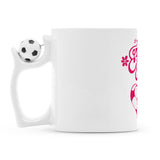 Fußballtasse Football Mom Fußball Herzchen 3
