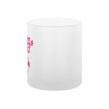 Tealight holder frosted Football Mom Soccer Heart 2