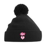 Bommelmütze Football Mom Fußball Herzchen 3