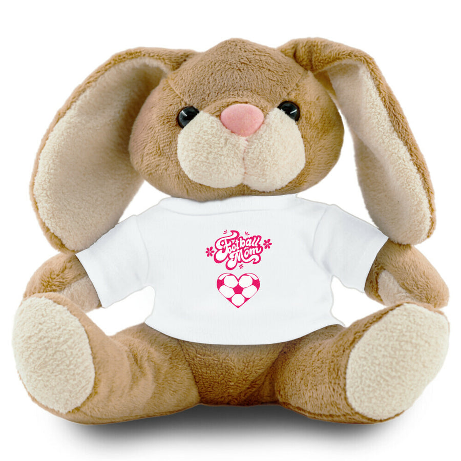 Plüschtier Hase Football Mom Fußball Herzchen