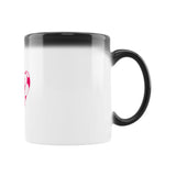 Zaubertasse Fußball Herzchen in Pink 2