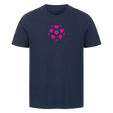 HigherBlanks Premium T-Shirt Fußball Ball in Pink 3