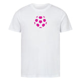 Premium Bio-Shirt Fußball in Pink 1