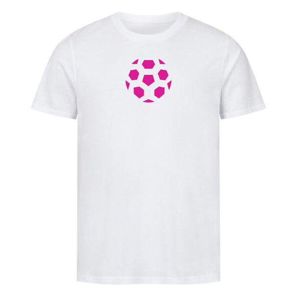 Premium Organic Shirt Fußball Ball in Pink