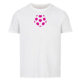 Basic Shirt Unisex Fußball Ball in Pink 2