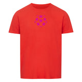 Basic Shirt Unisex Fußball Ball in Pink 4