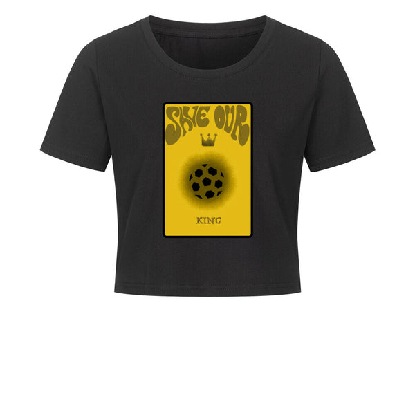 Damen Cropped T-Shirt Save our King